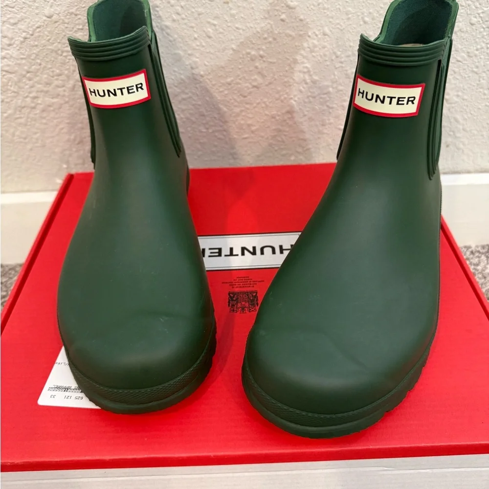 Hunter Women’s Original Chelsea Rain Boots – Hunter Green – Size 9 – NIB - Picture 2 of 7